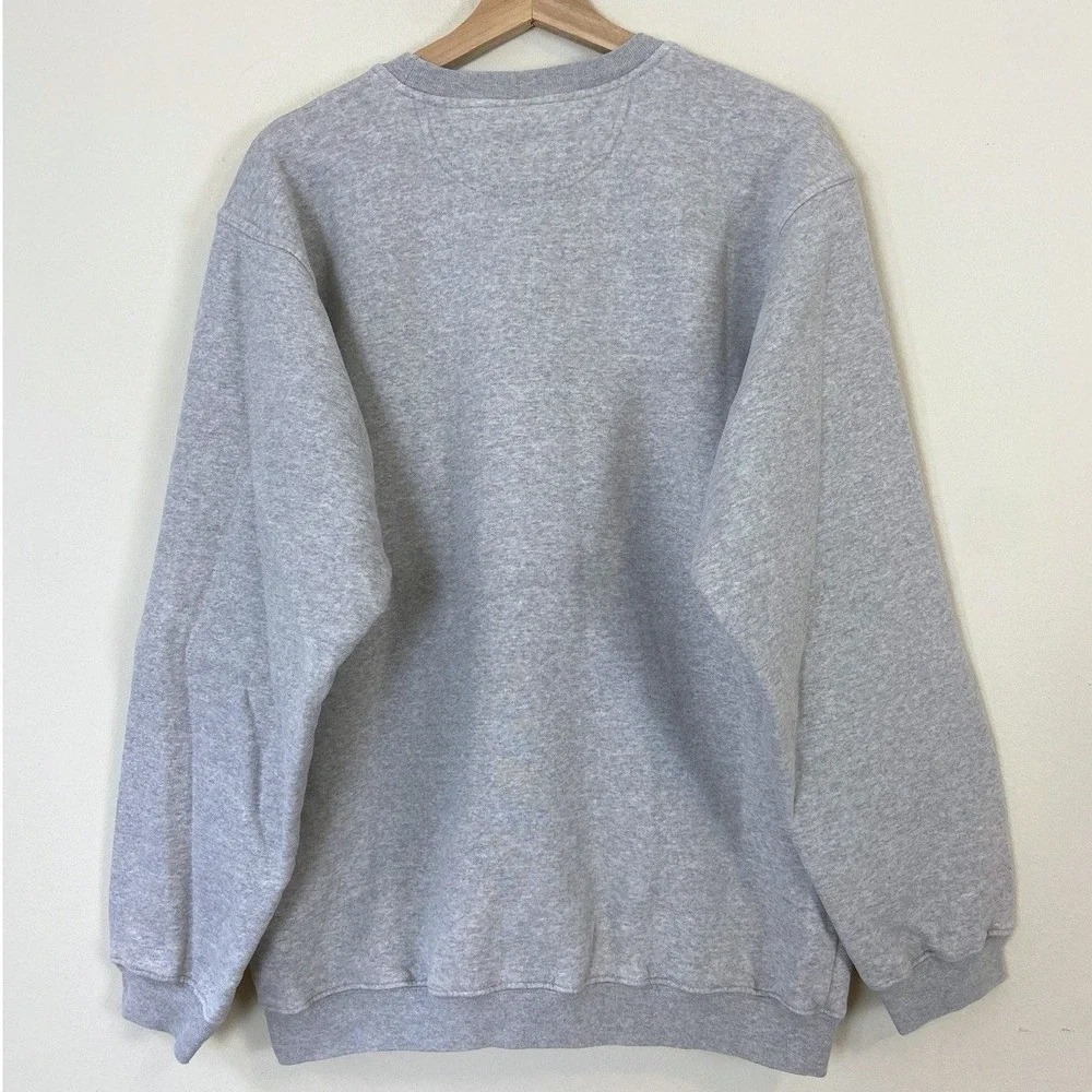 Vintage Y2k Nike Swoosh Classic Gray Sweatshirt -‎ Medium